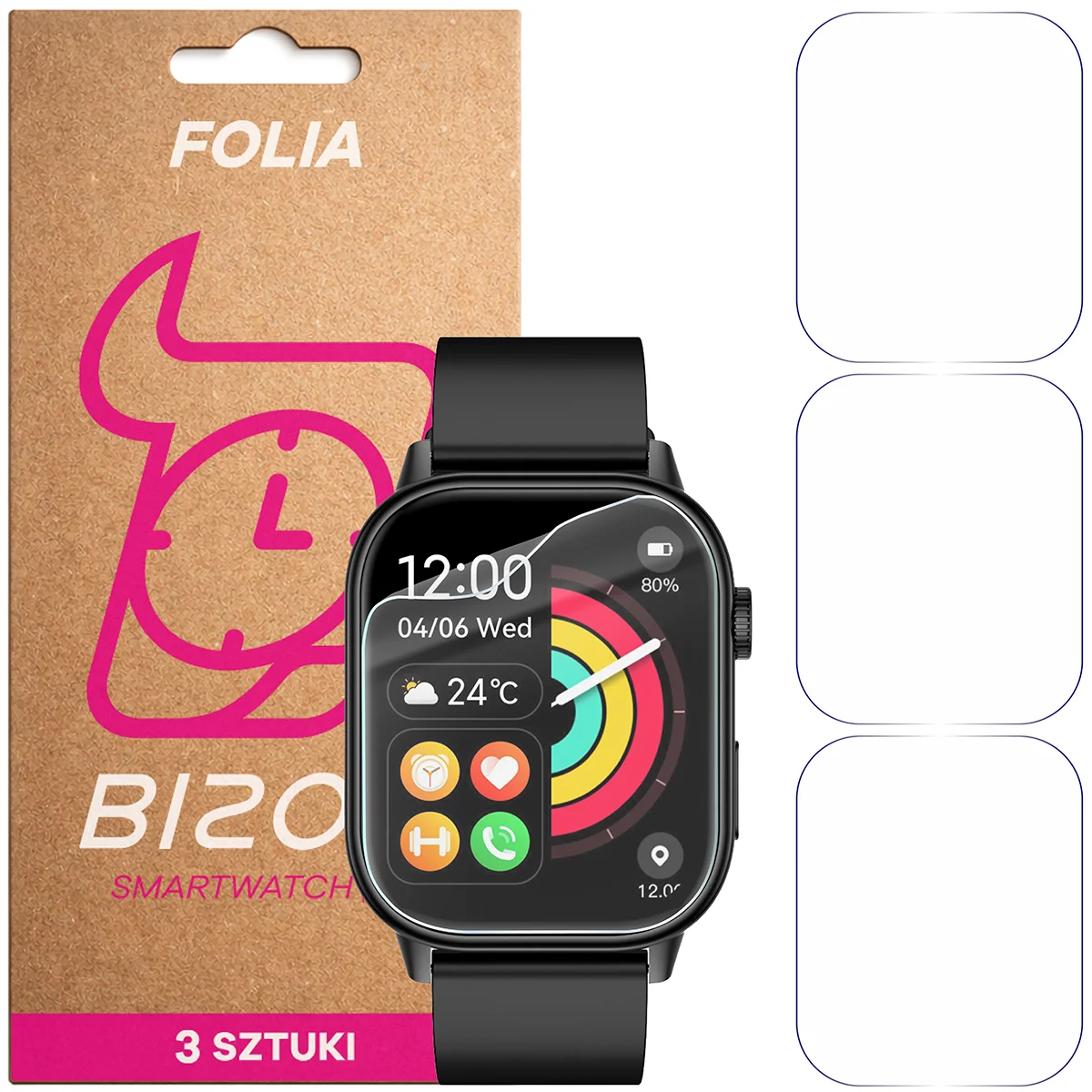 Folia hydrożelowa Bizon Watch Film HydroFlex dla JG Smart QX17