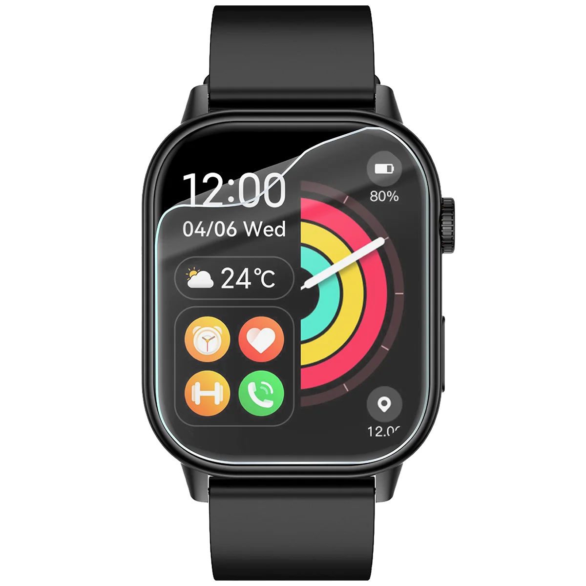 Folia hydrożelowa Bizon Watch Film HydroFlex do JG Smart QX17 na zegarku