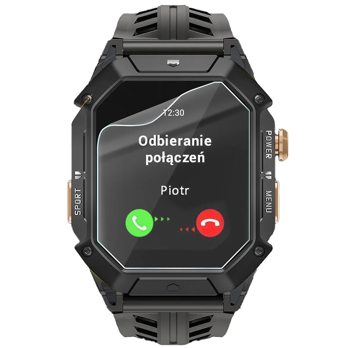 Folia hydrożelowa Bizon Watch Film HydroFlex do JG Smart JGS-X1 na zegarku