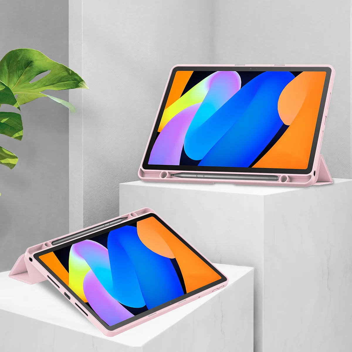 Stand function in the Bizon Tab Case Clear Matt for Lenovo Idea Tab 11
