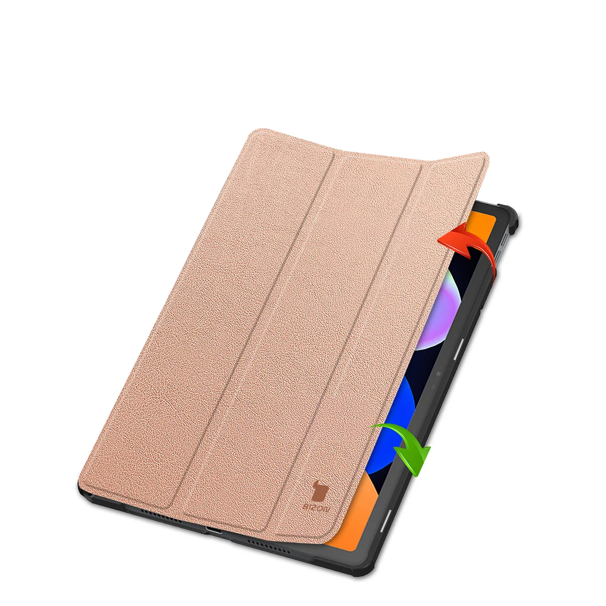 Bizon Case Tab Croc flap case from the front for Lenovo Idea Tab 11