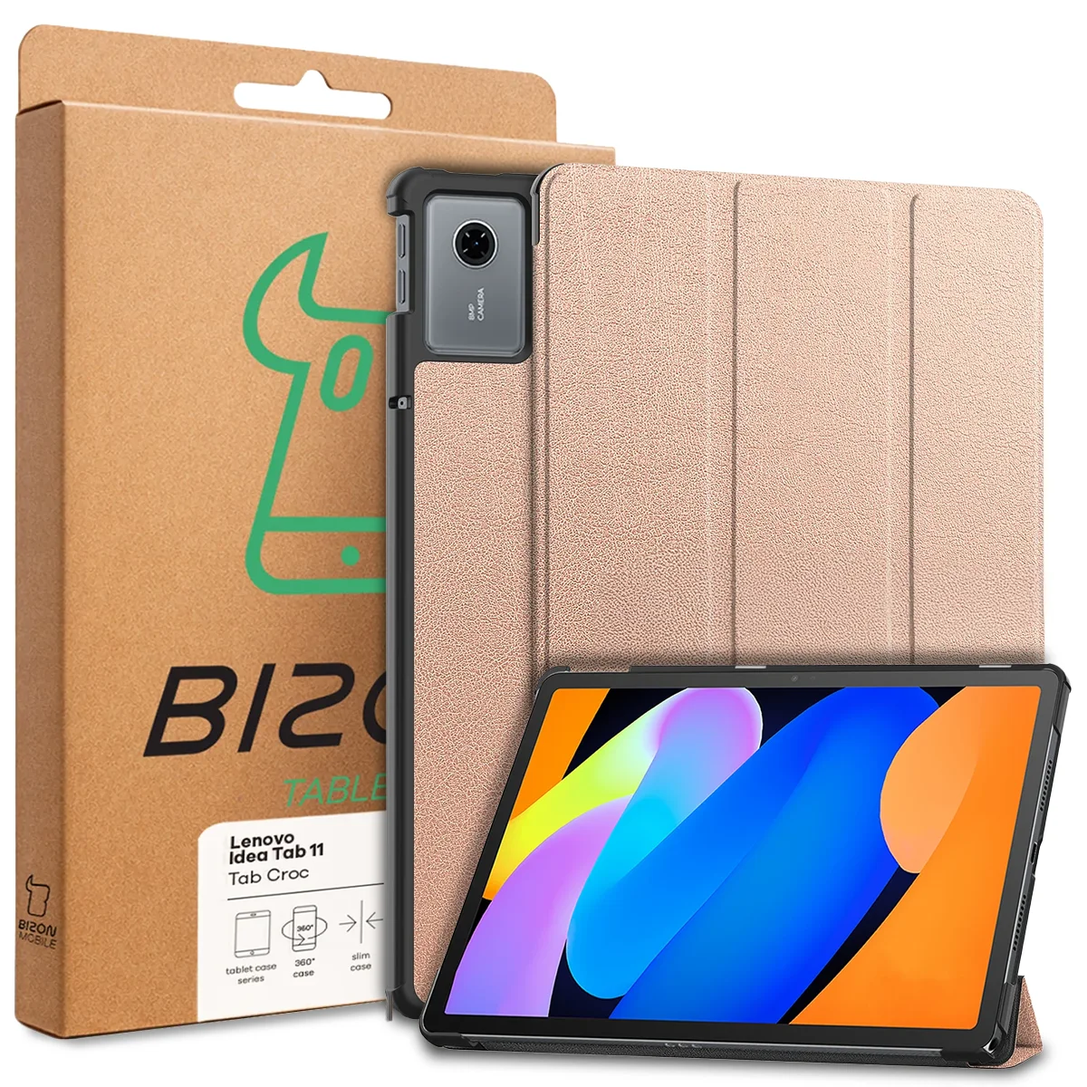 Front of the Bizon Case box with a dedicated label for Lenovo Idea Tab 11