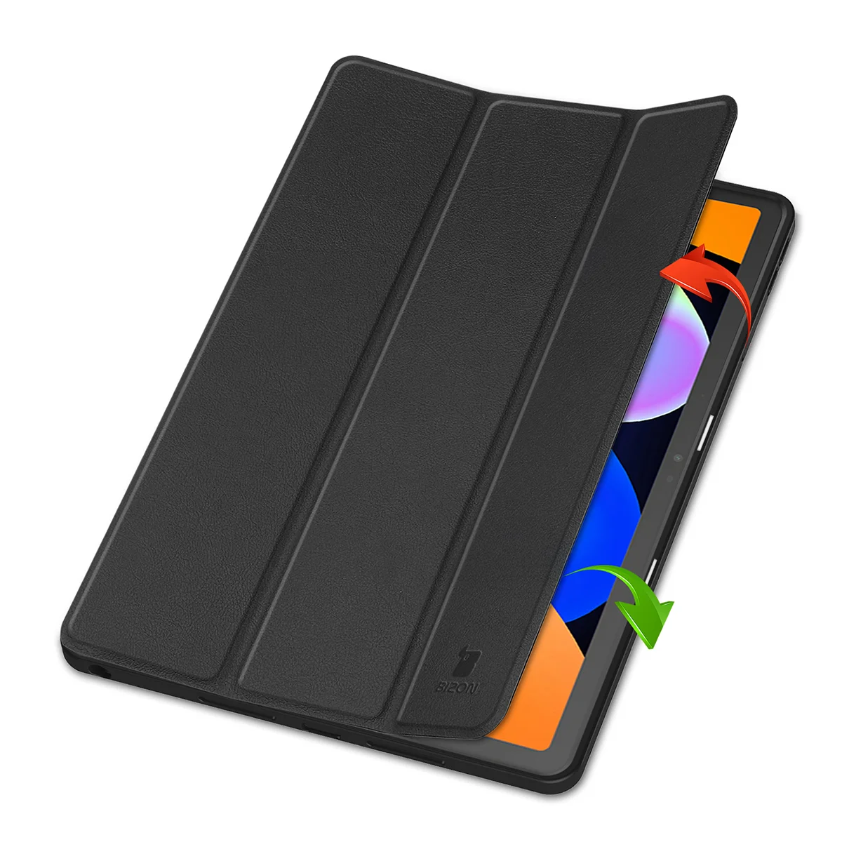 Two cases standing on stands, showcasing the function of converting into a stand for Lenovo Idea Tab 11