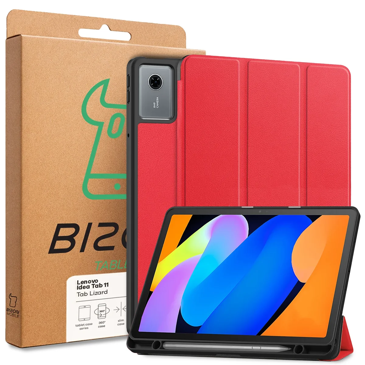 Front of the Bizon Case box with a dedicated label for Lenovo Idea Tab 11