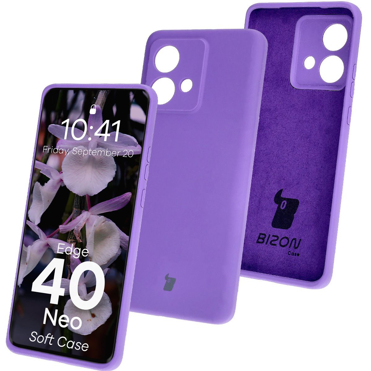 Bizon Soft Case silicone case for Motorola Edge 40 Neo