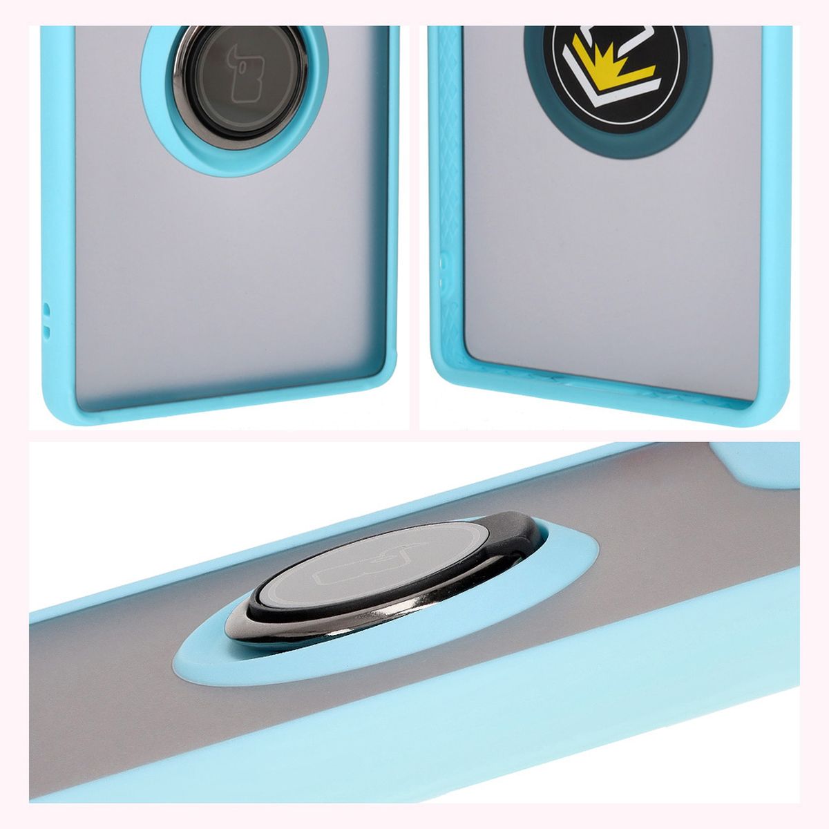 Caracteristici Bizon Case Hybrid Ring: cadru antiderapant și design mat