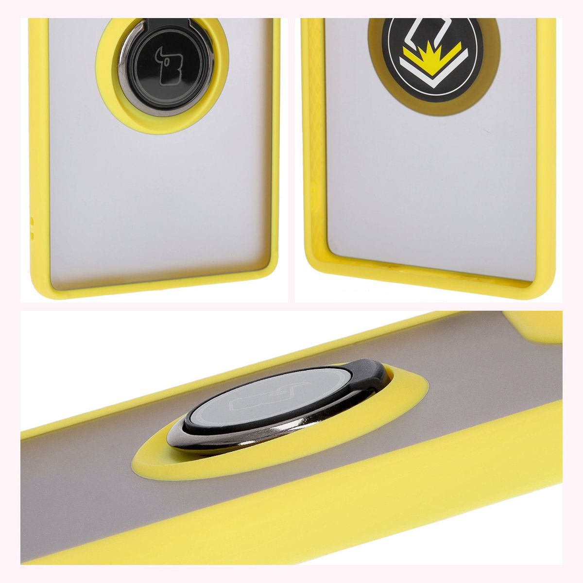 Properties of Bizon Case Hybrid Ring: non-slip frame and matte design