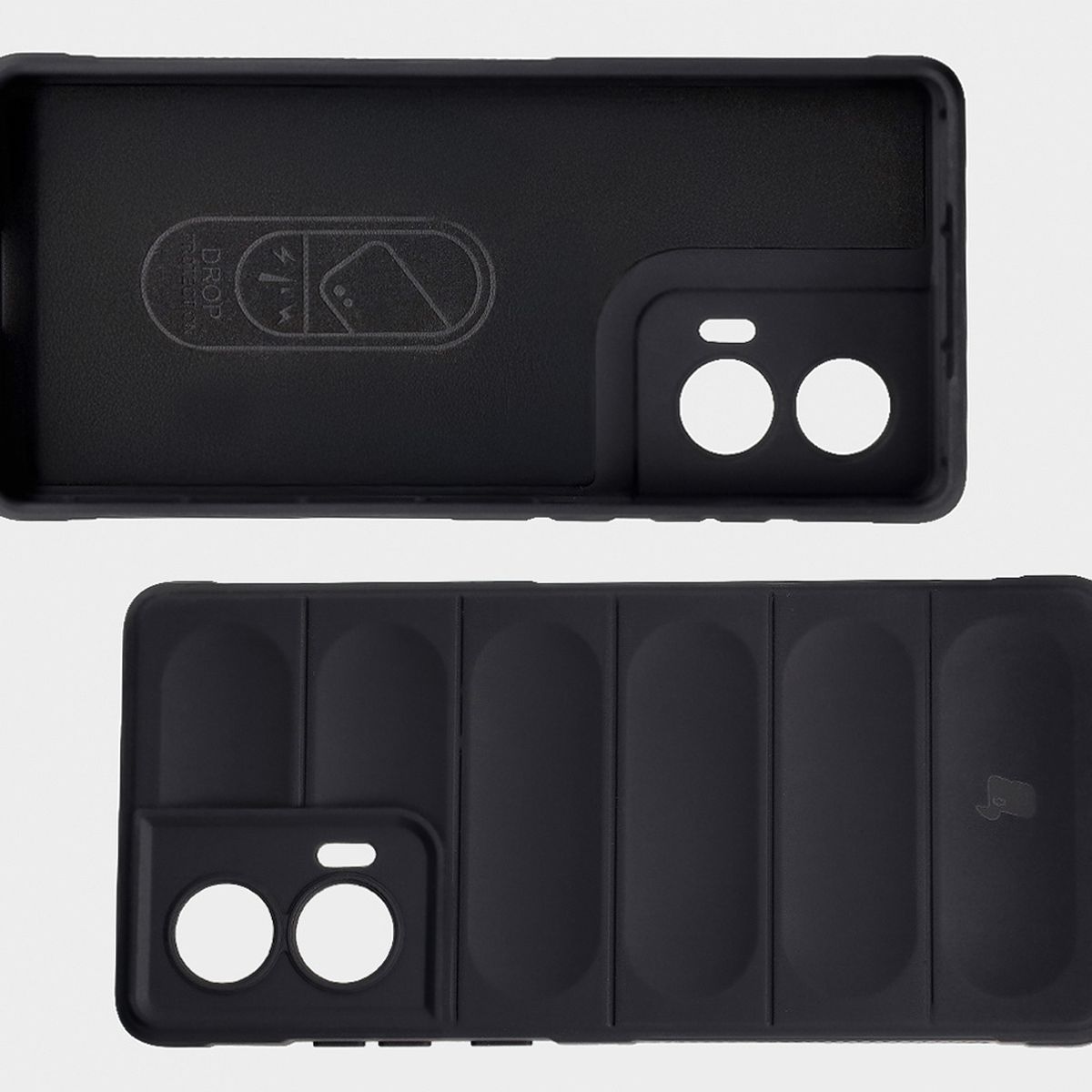 Microfiber lining, grooves on the back, and reinforced corners in Bizon Case Tur