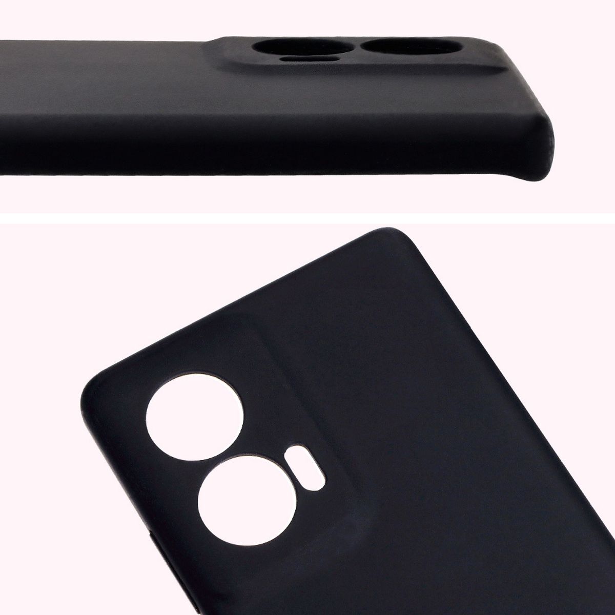 Close-up of lens cutouts in Bizon Soft Case