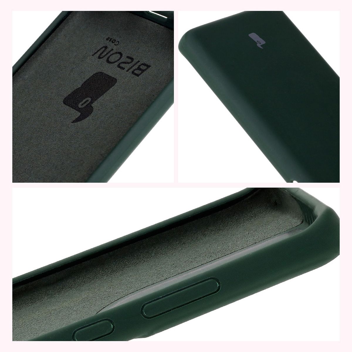 Konstruktion der Bizon Soft Case: integrierte Abdeckungen, erhöhte Ränder und Mikrofaserpolsterung