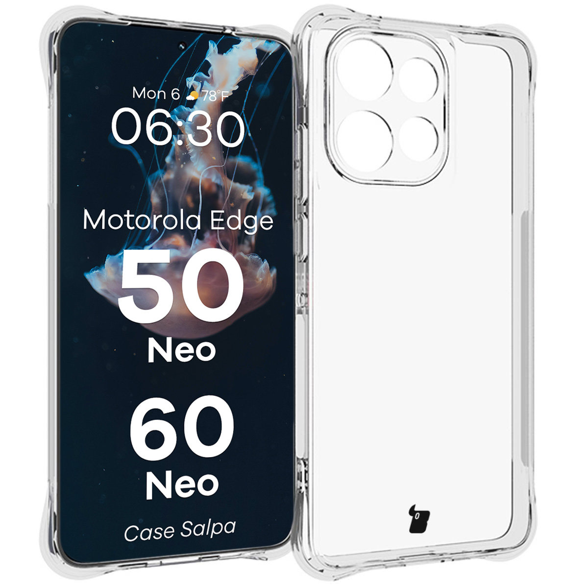 Transparent Bizon Case Salpa for Motorola Edge 50 Neo