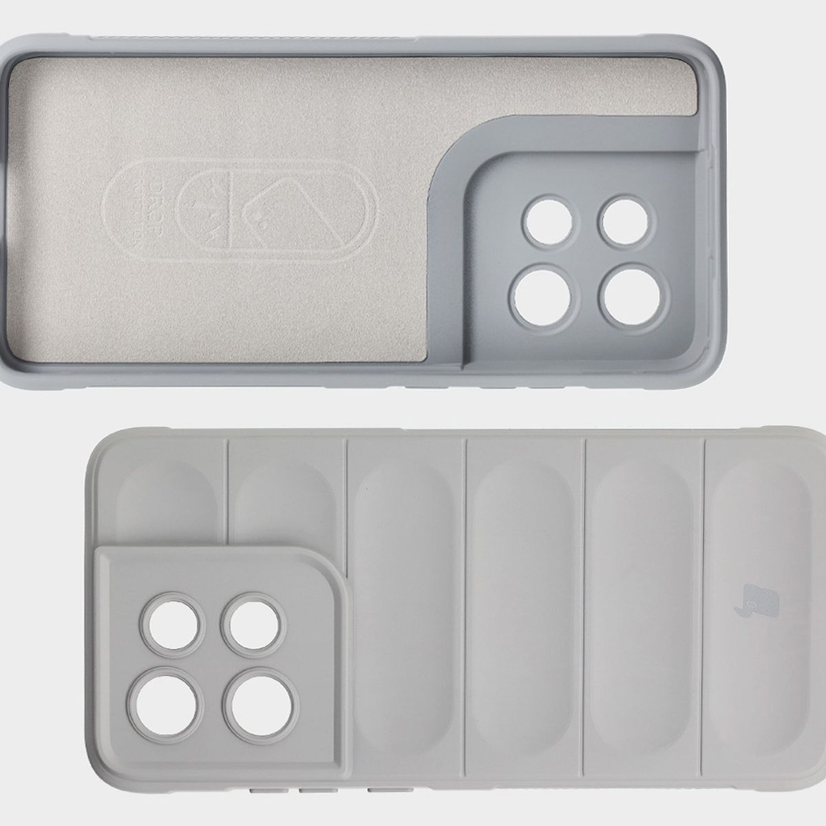 Mikrofaser-Futter, Vertiefungen auf der Rückseite und verstärkte Ecken in der Hülle Bizon Case Tur