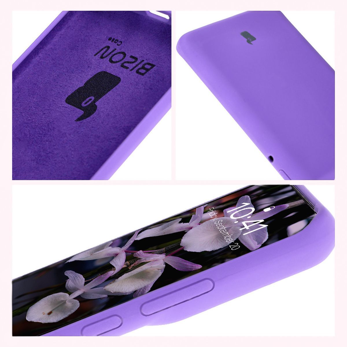 Bizon Soft Case construction: integrated covers, raised edges, and microfiber padding