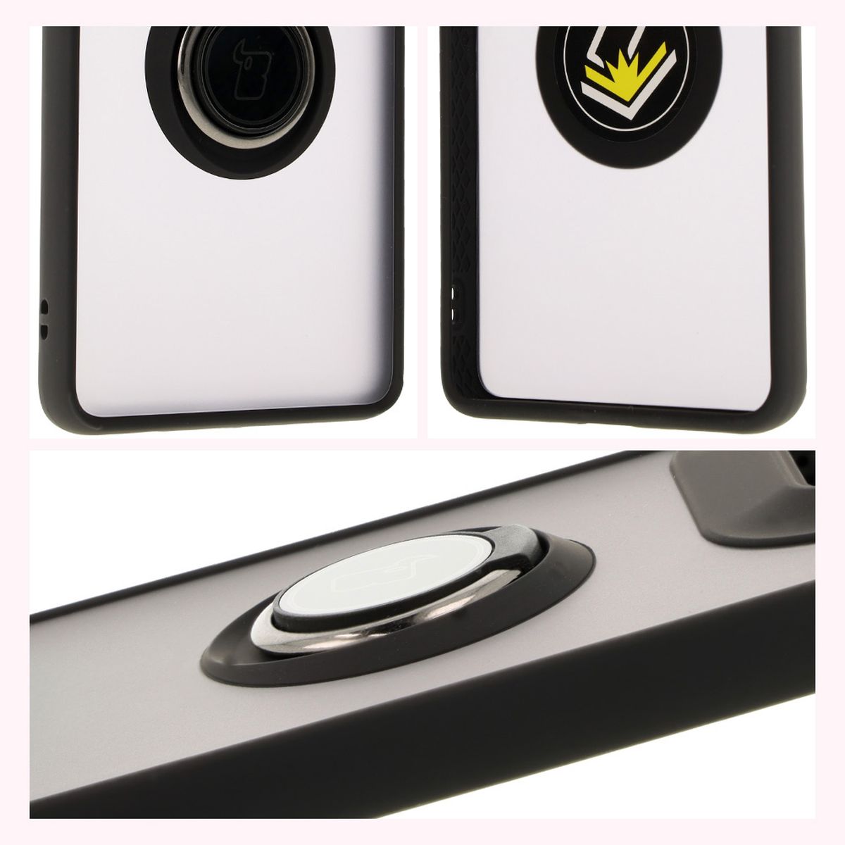 Właściwości Bizon Case Hybrid Ring: antypoślizgowa ramka i matowy design