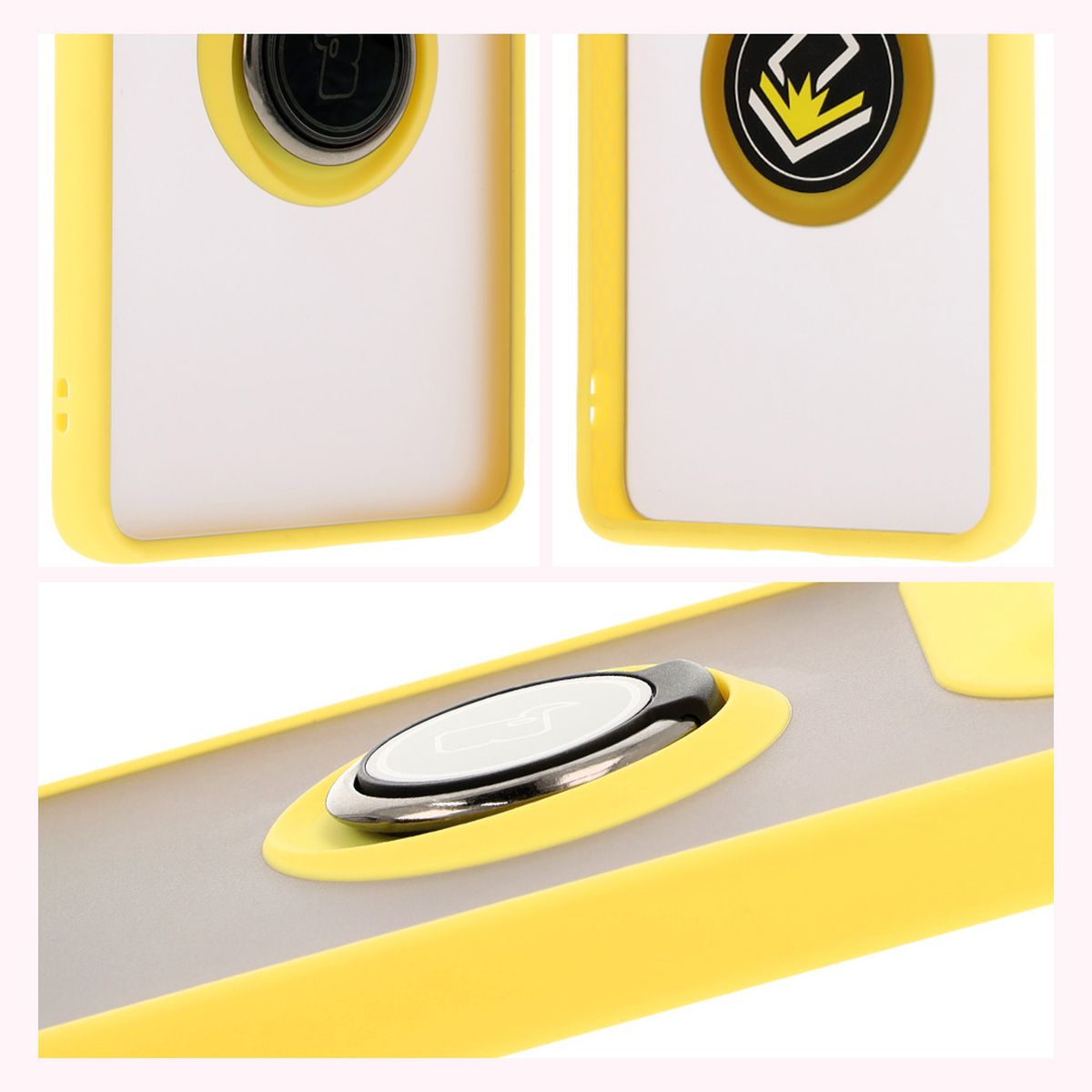 Eigenschaften des Bizon Case Hybrid Ring: rutschfester Rahmen und mattes Design