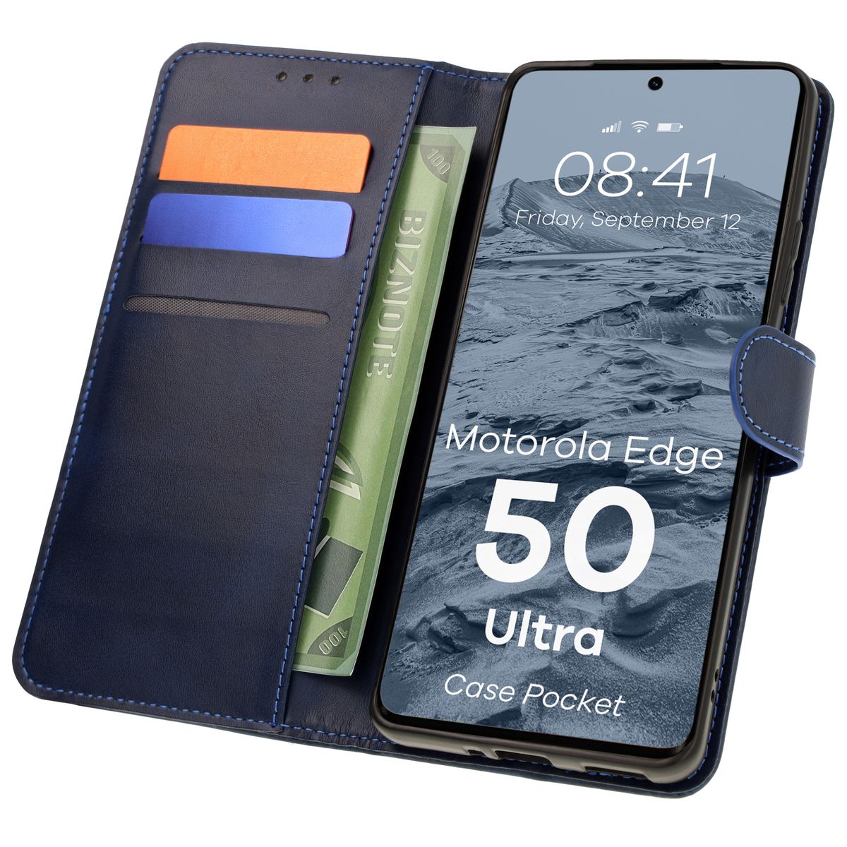 Etui z klapką Bizon Case Pocket do Motorola Edge 50 Ultra