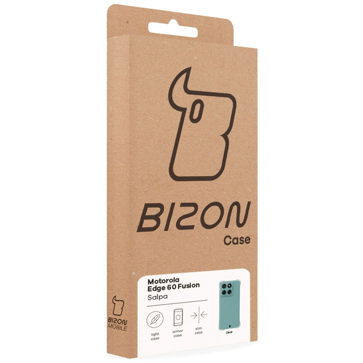 Transparent Bison Case Salpa for Motorola Edge 60 Fusion