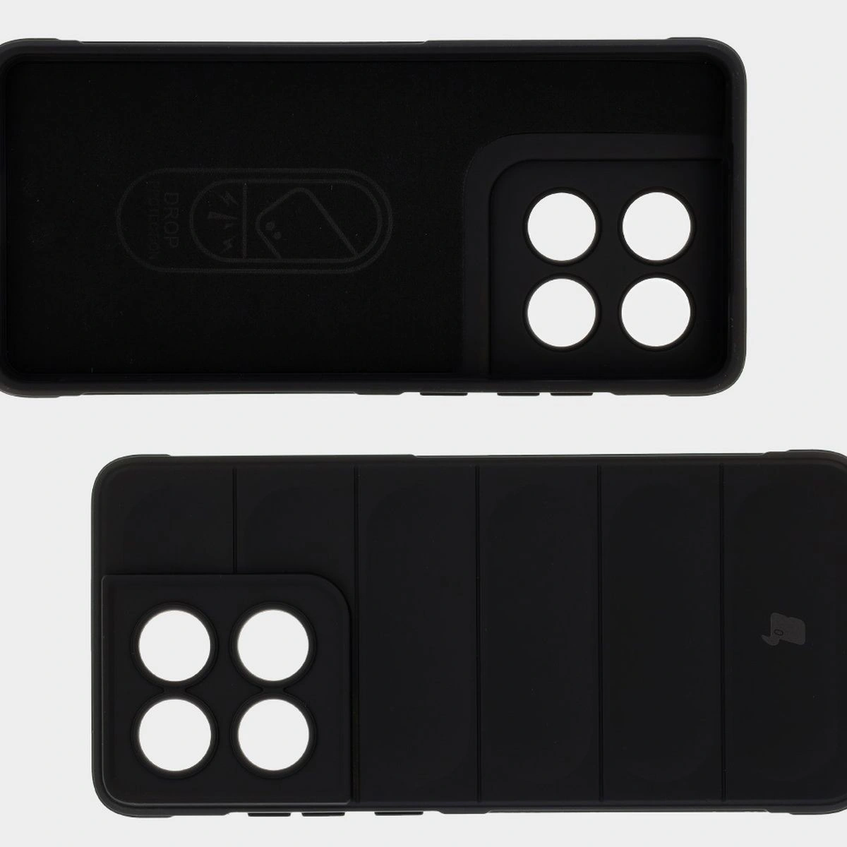 Microfiber lining, grooves on the back, and reinforced corners in the Bison Case Tur for Motorola Edge 60 Fusion