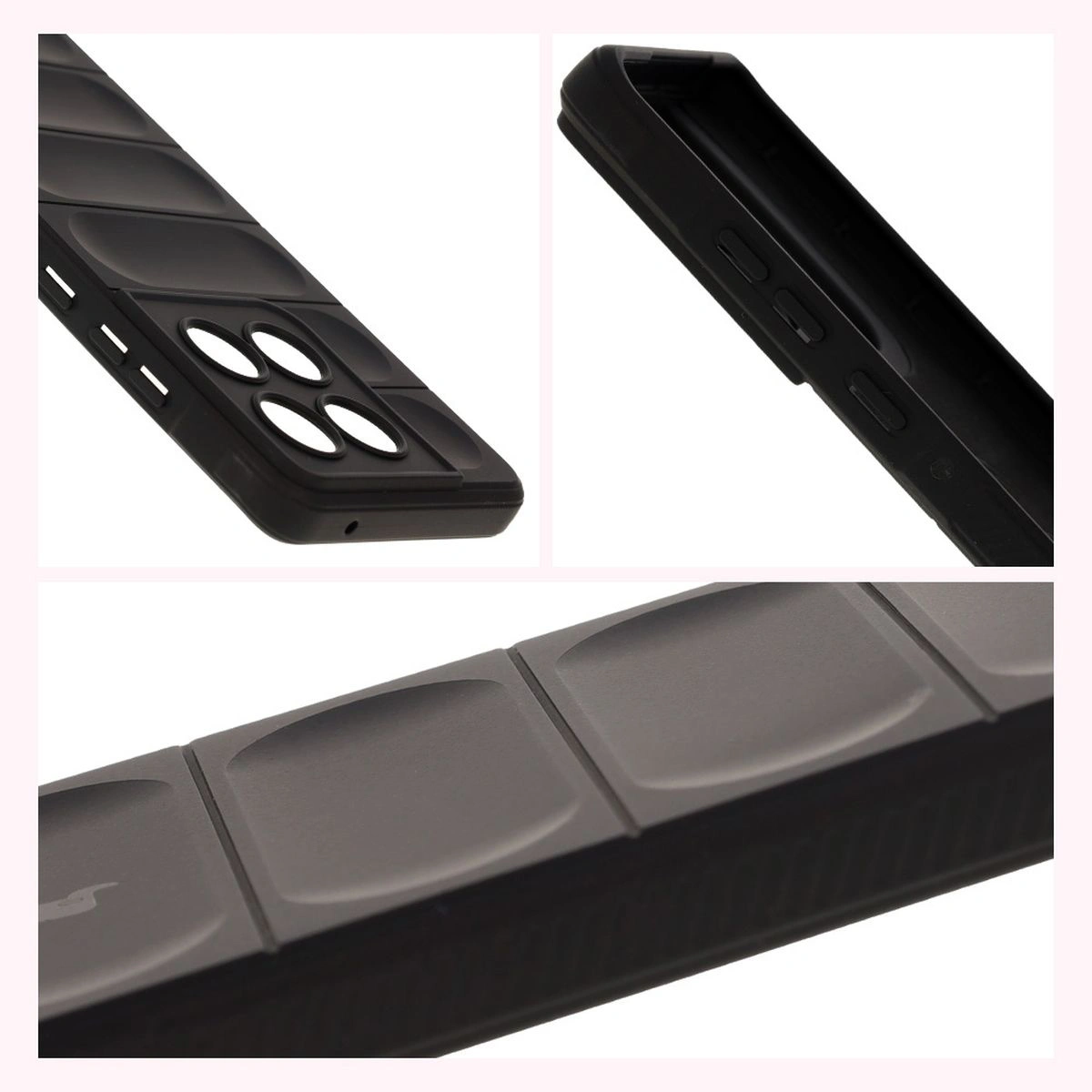 Textured sides and raised edges for the screen and camera in the Bison Case Tur for Motorola Edge 60 Fusion