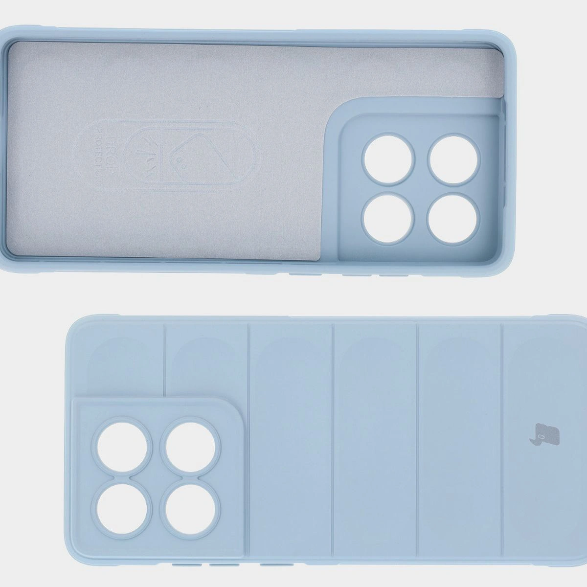 Microfiber lining, grooves on the back, and reinforced corners in the Bison Case Tur for Motorola Edge 60 Fusion