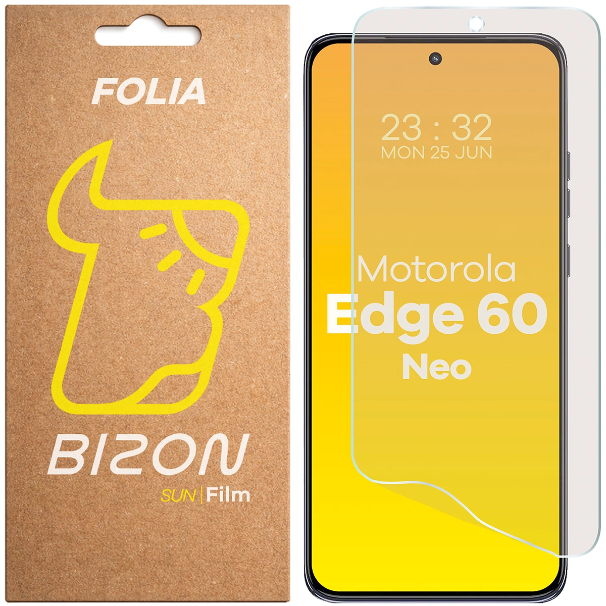 Folia matowa na ekran Bizon Glass Film Sun do Motorola Edge 60 Neo, 1 sztuka