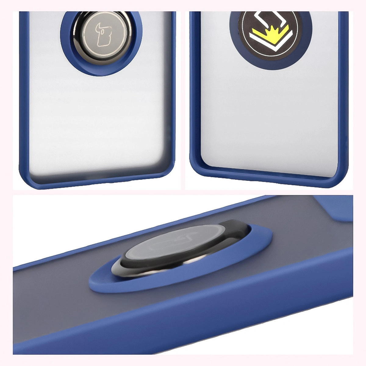 Właściwości Bizon Case Hybrid Ring do Motorola Edge 60 Pro: antypoślizgowa ramka i matowy design