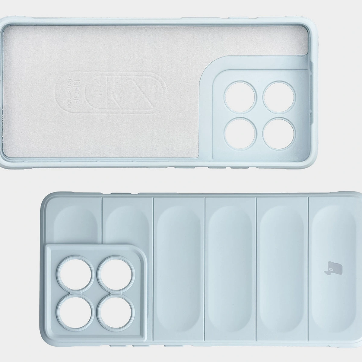 Microfiber lining, grooves on the back, and reinforced corners in the Bison Case Tur for Motorola Edge 60 Pro