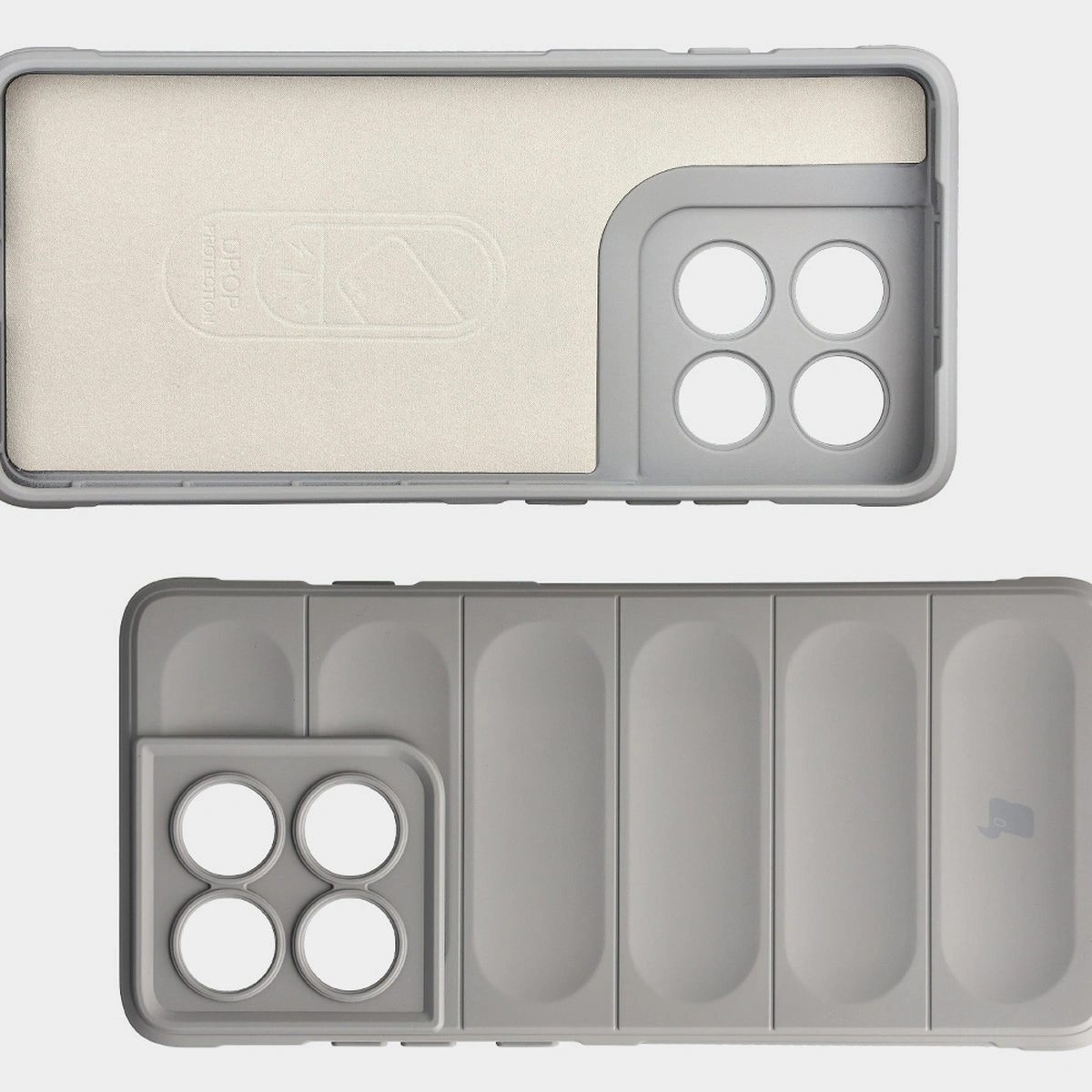 Microfiber lining, grooves on the back, and reinforced corners in the Bison Case Tur for Motorola Edge 60 Pro