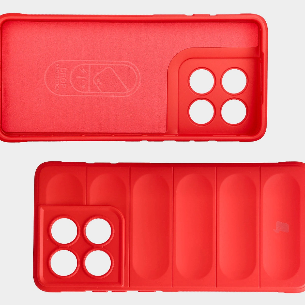 Microfiber lining, grooves on the back, and reinforced corners in the Bison Case Tur for Motorola Edge 60 Pro