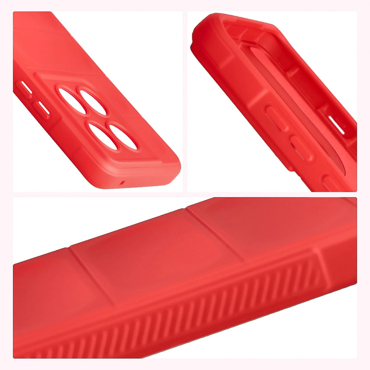 Textured sides and raised edges of the screen and camera in the Bison Case Tur for Motorola Edge 60 Pro