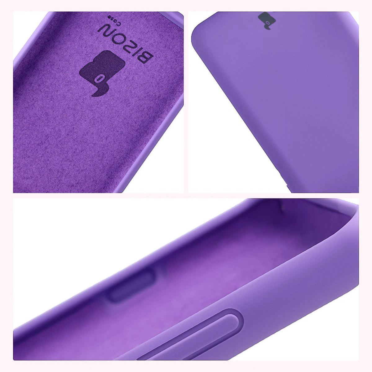 Bison Soft Case construction: integrated covers, raised edges, and microfiber padding for Motorola Edge 60 Pro