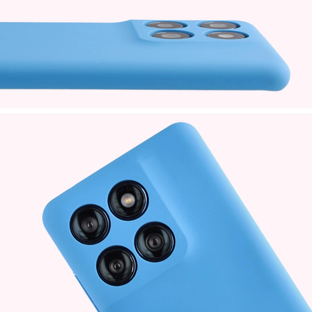 Close-up of the lens cutouts in the Bison Soft Case for Motorola Edge 60 Fusion / Motorola Edge 60