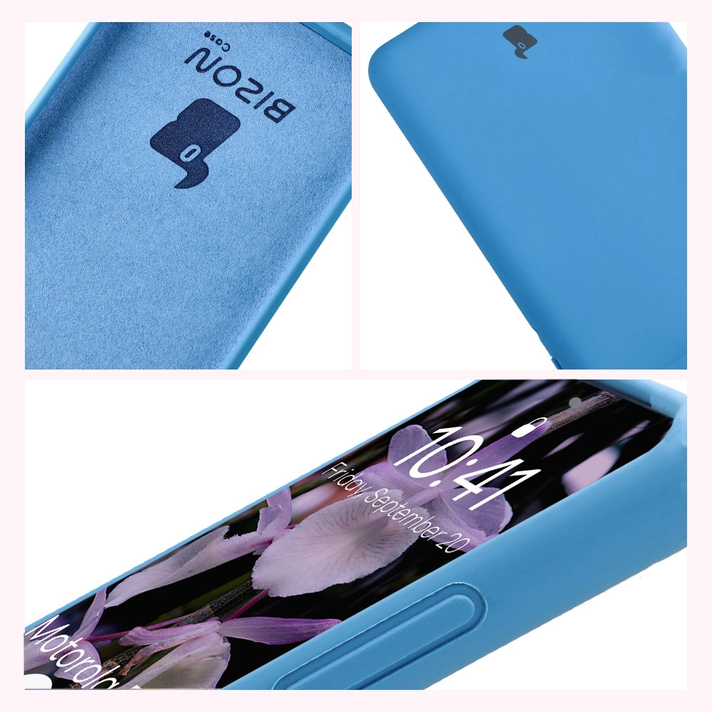 Construction of the Bison Soft Case: integrated covers, raised edges, and microfiber padding for Motorola Edge 60 Fusion / Motorola Edge 60