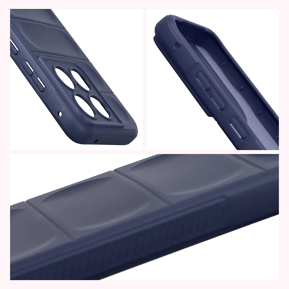 Textured sides and raised edges of the screen and camera in the Bison Case Tur for Motorola Edge 70 Fusion