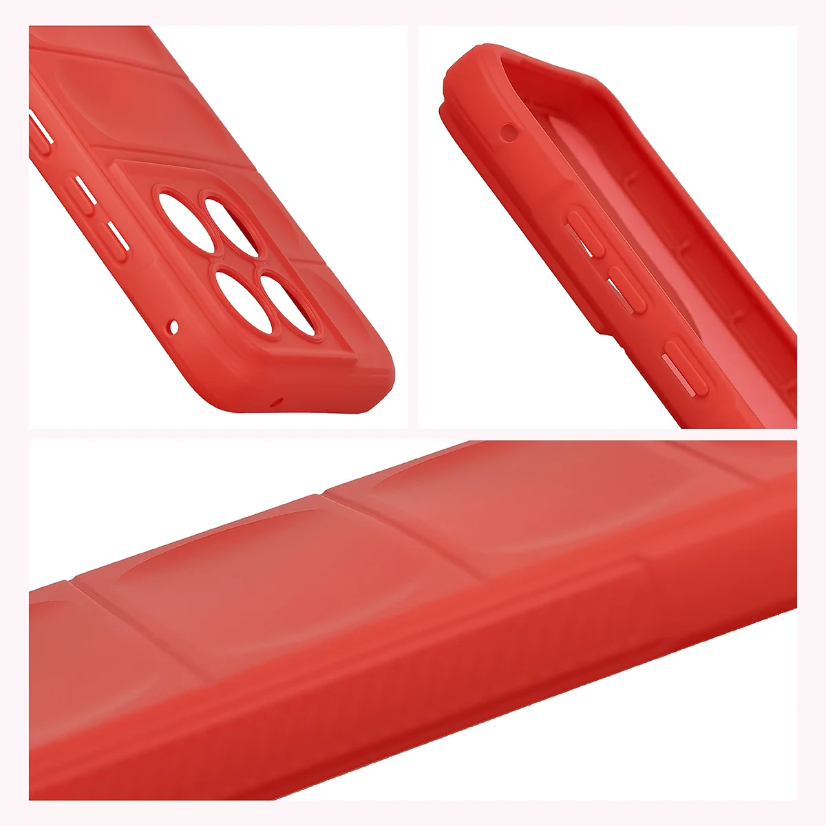 Textured sides and raised edges of the screen and camera in the Bison Case Tur for Motorola Edge 70 Fusion