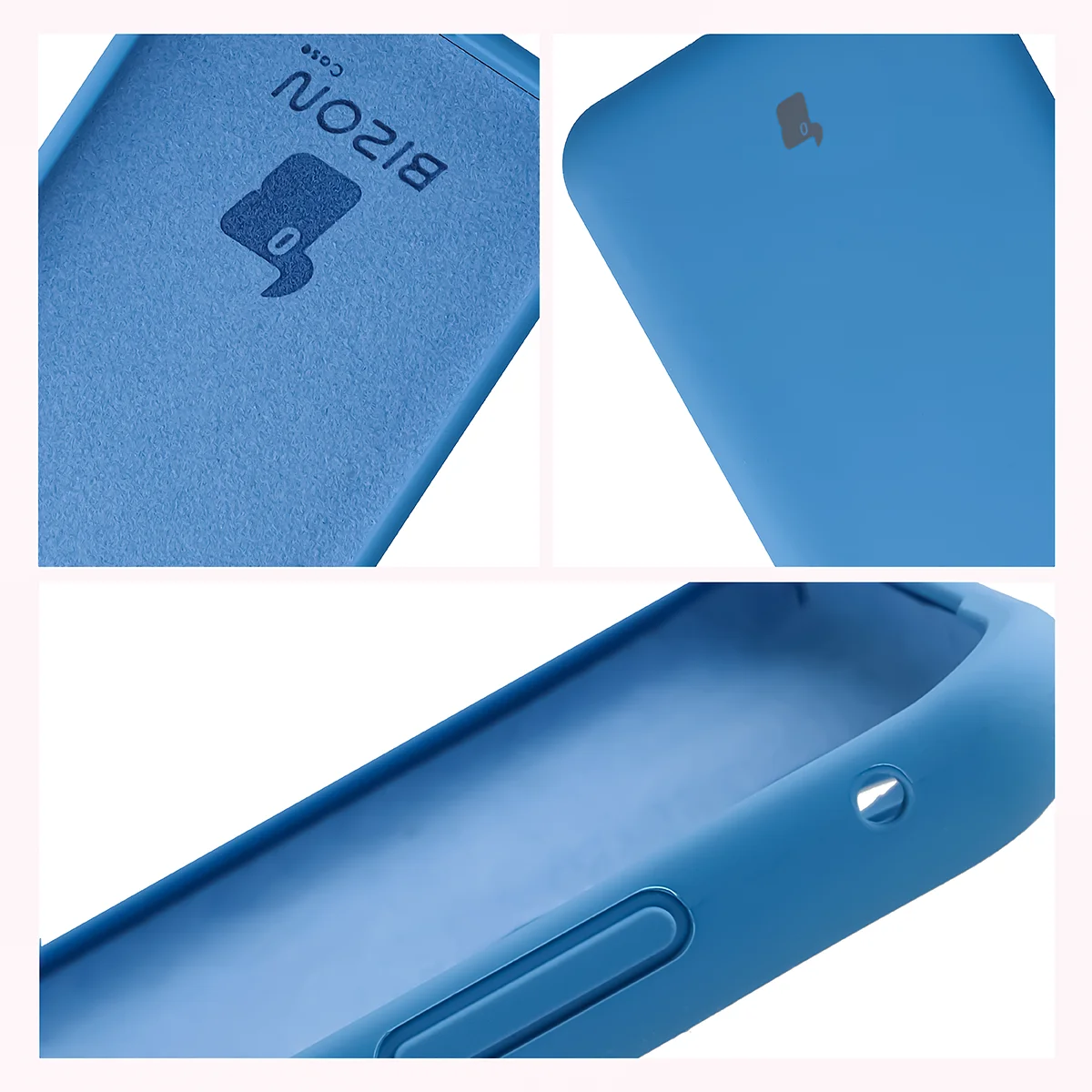 Construction of the Bison Soft Case: integrated covers, raised edges, and microfiber lining for Motorola Edge 70 Fusion