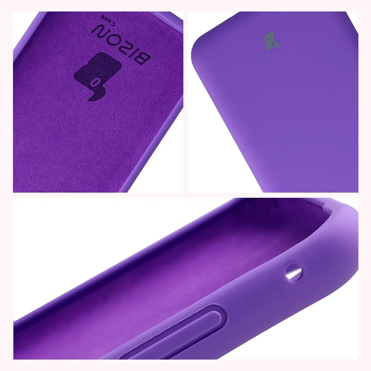 Construction of the Bison Soft Case: integrated covers, raised edges, and microfiber lining for Motorola Edge 70 Fusion