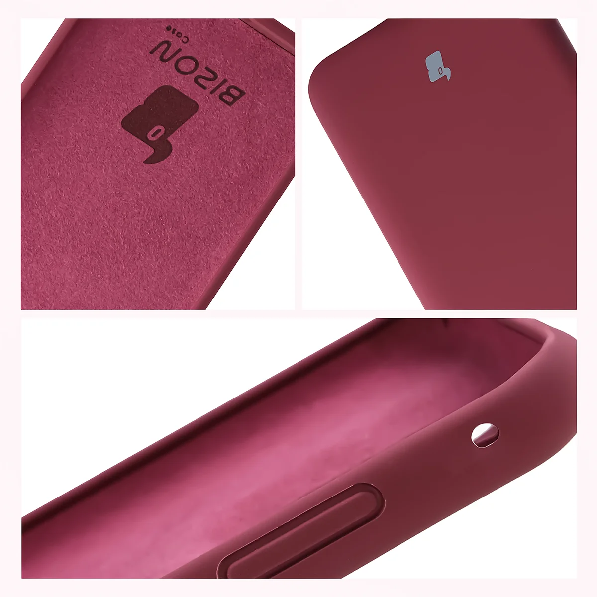 Construction of the Bison Soft Case: integrated covers, raised edges, and microfiber lining for Motorola Edge 70 Fusion