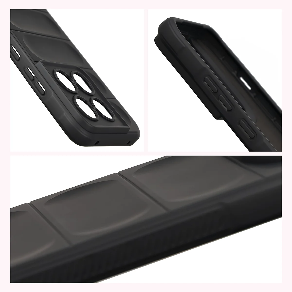 Textured sides and raised edges of the screen and camera in the Bison Case Tur for Motorola Edge 70 Pro