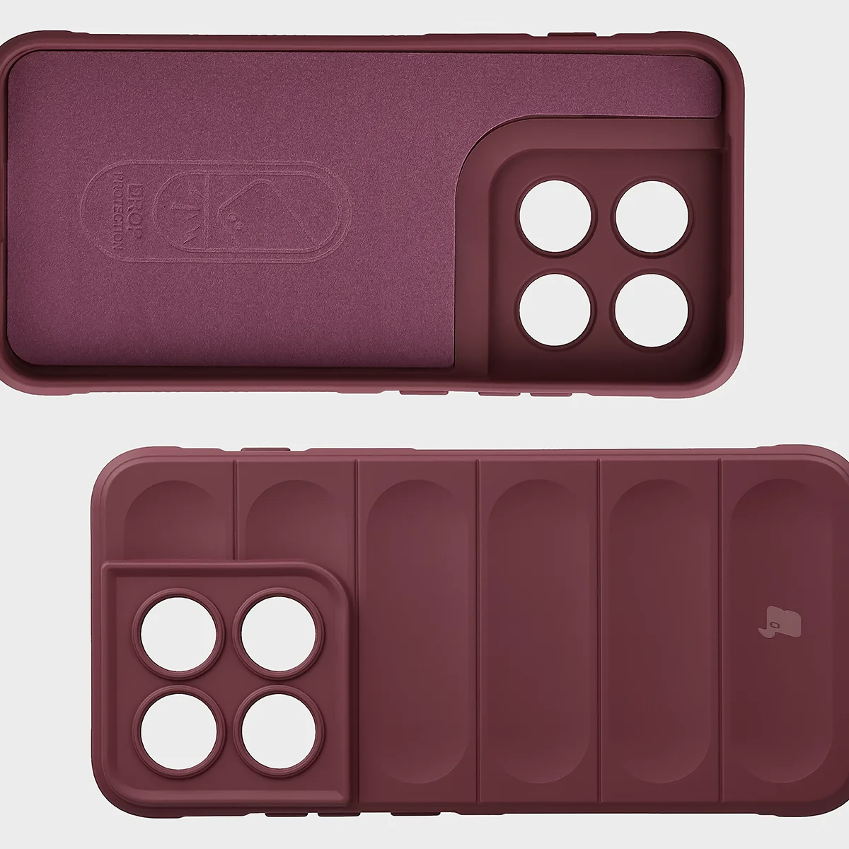 Microfiber lining, grooves on the back, and reinforced corners in the Bison Case Tur for Motorola Edge 70 Pro