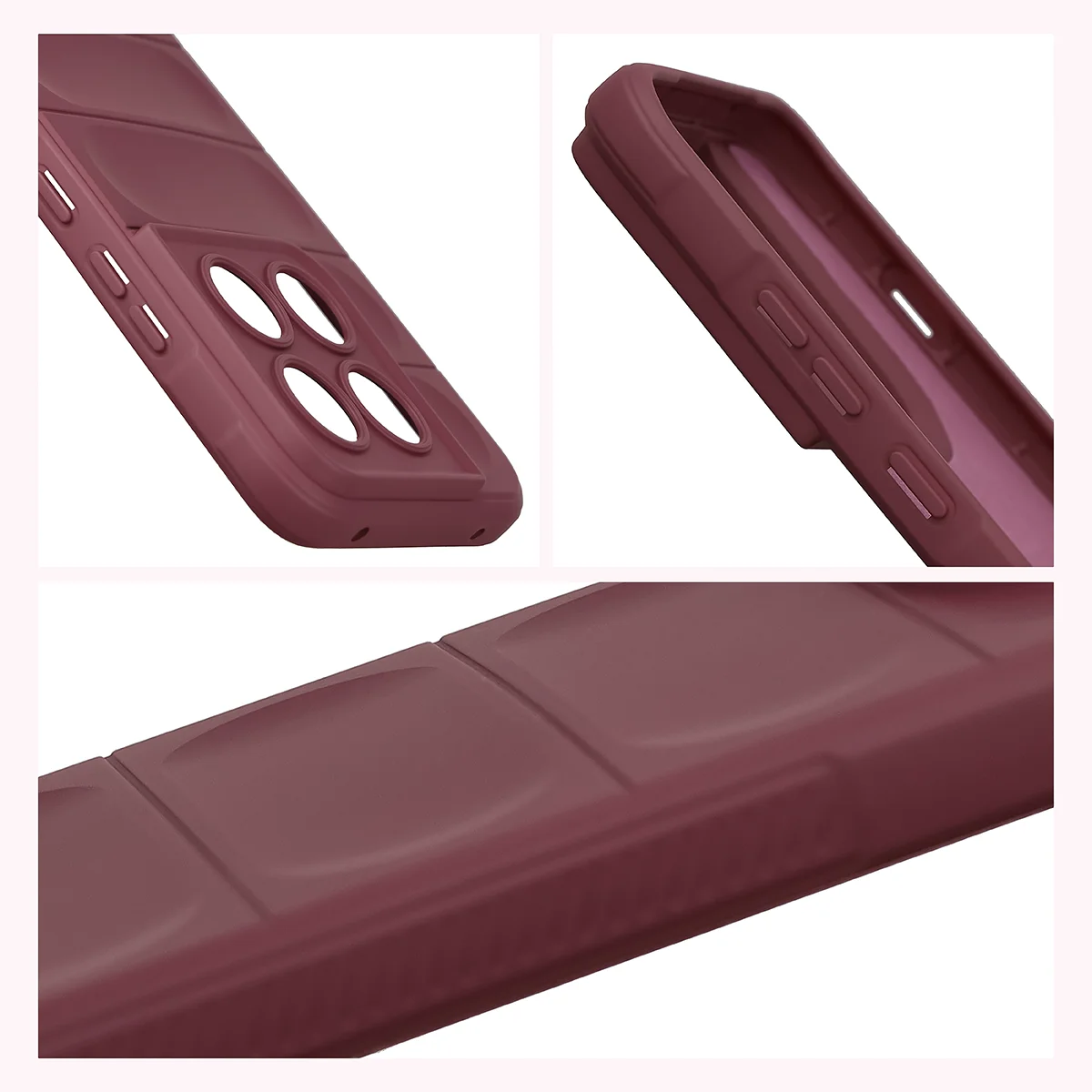 Textured sides and raised edges of the screen and camera in the Bison Case Tur for Motorola Edge 70 Pro