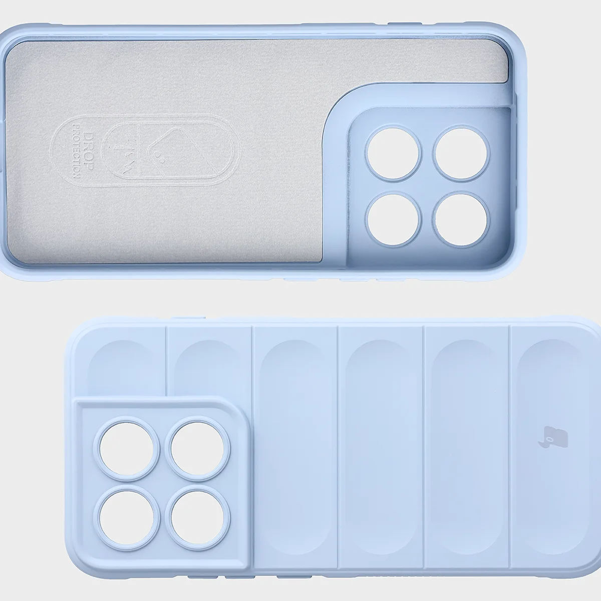 Microfiber lining, grooves on the back, and reinforced corners in the Bizon Case Tur for Motorola Edge 70 Pro