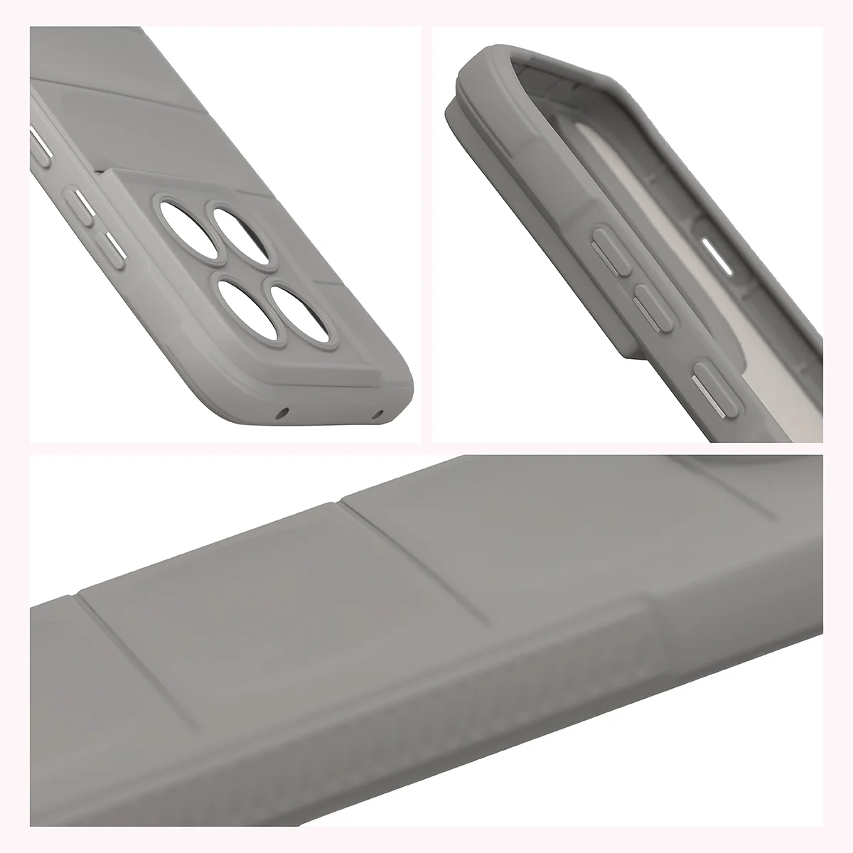 Textured sides and raised edges of the screen and camera in the Bizon Case Tur for Motorola Edge 70 Pro