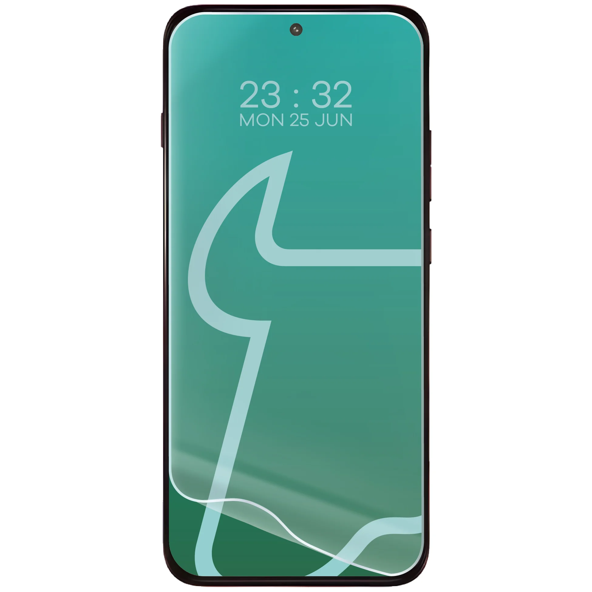 A Motorola Edge 70 Pro mellett lévő hydrogel fólia