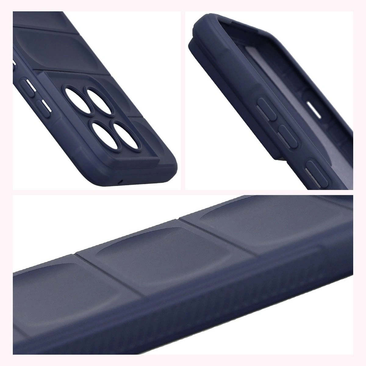 Textured sides and raised edges of the screen and camera in the Bizon Case Tur for Motorola Edge 70