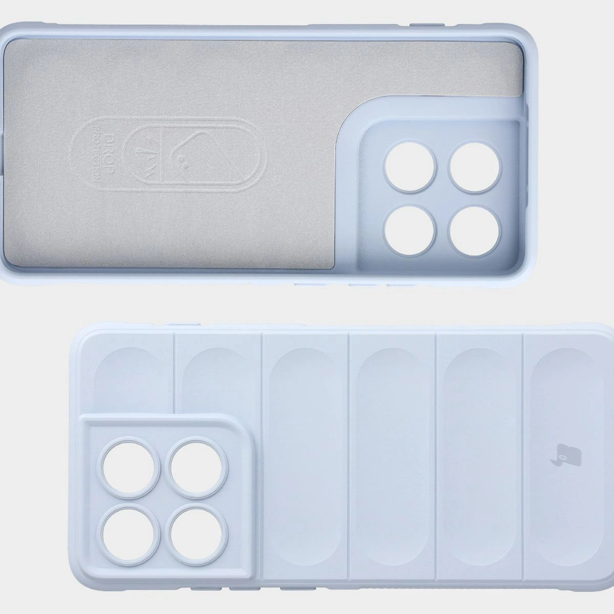 Microfiber lining, grooves on the back, and reinforced corners in the Bison Case Tur for Motorola Edge 70