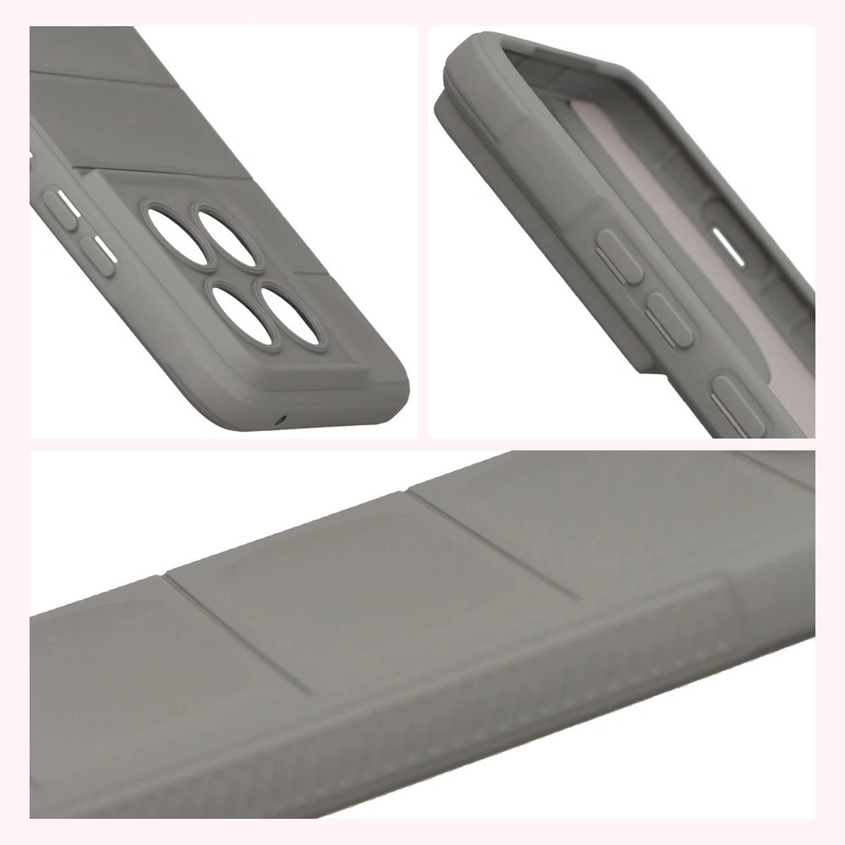 Textured sides and raised edges for the screen and camera in the Bison Case Tur for Motorola Edge 70
