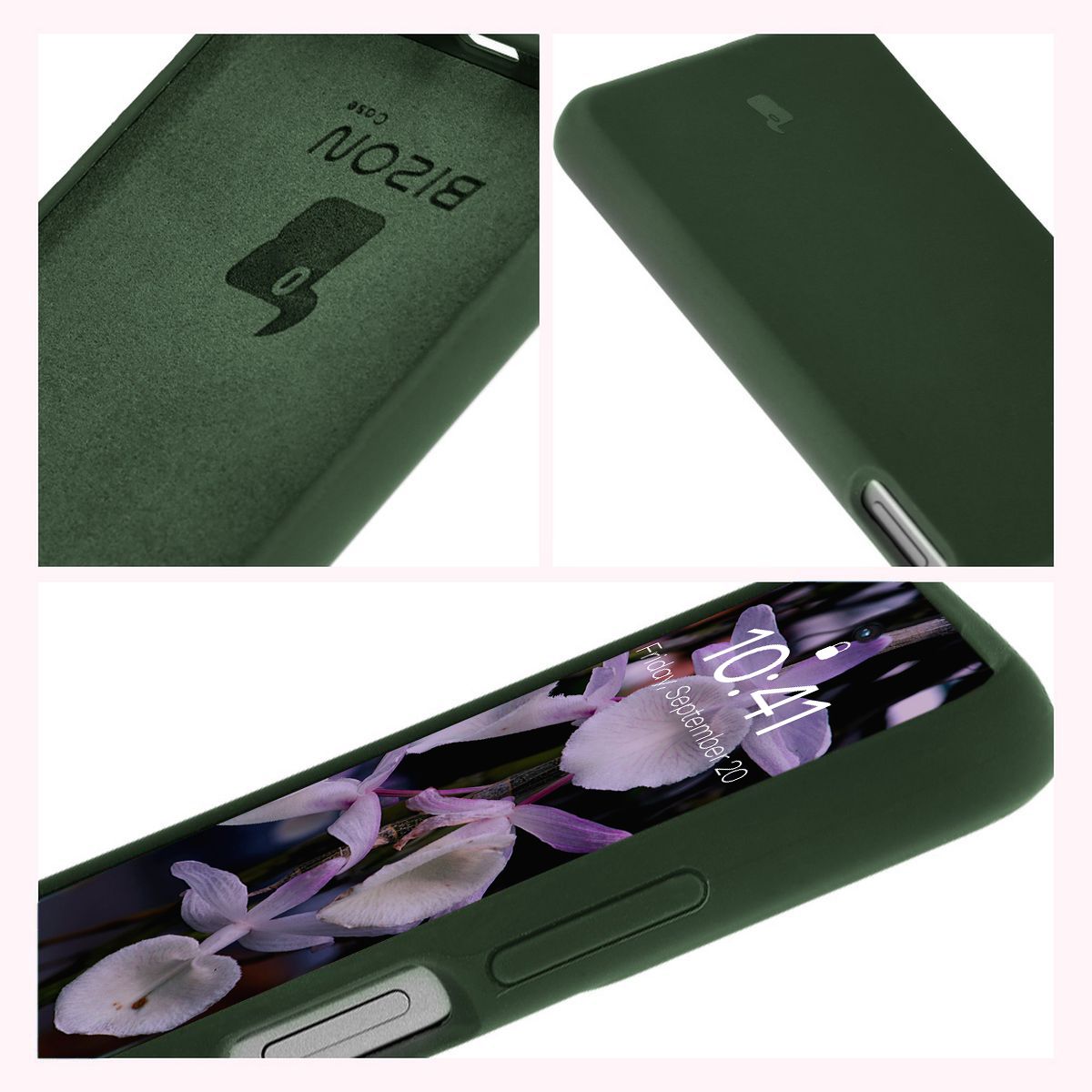 Konstruktion der Bizon Soft Case: integrierte Abdeckungen, erhöhte Kanten und Mikrofaserpolsterung