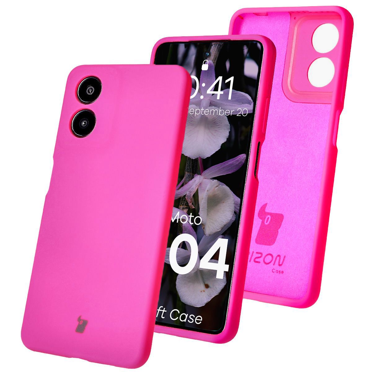 Silikonhülle Bizon Soft Case für Motorola Moto G04