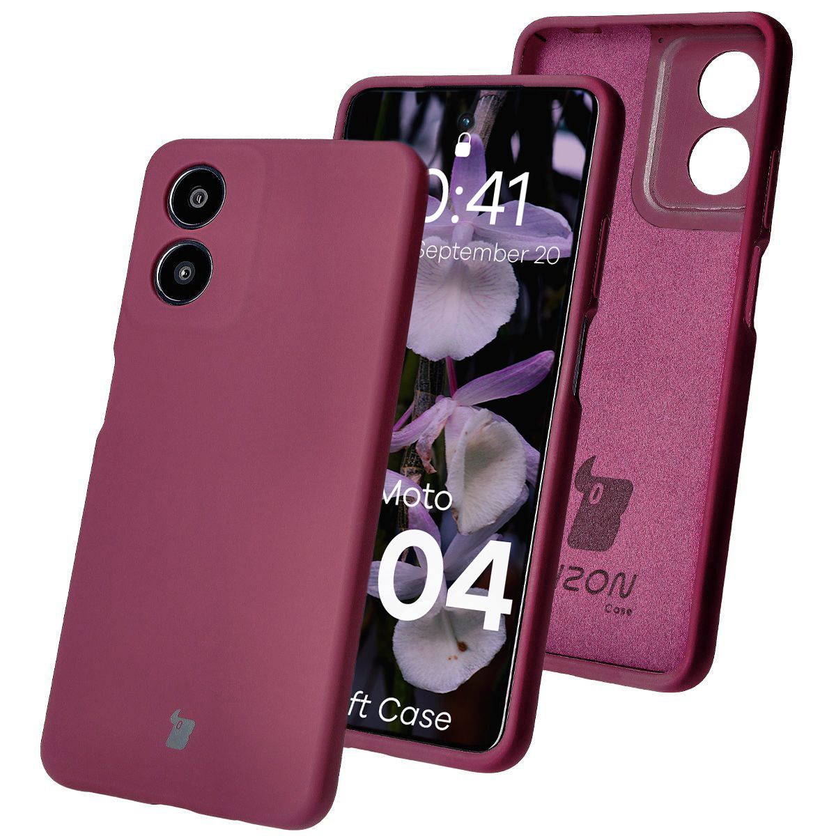 Silikonhülle Bizon Soft Case für Motorola Moto G04